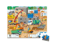 Janod Puzzle w walizce Plac budowy 36 elementów - 1040513 - zdjęcie 2